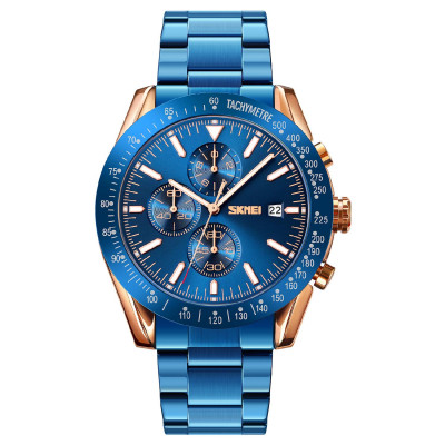 Мужские часы Skmei 9253RGBU Rose Gold-Blue