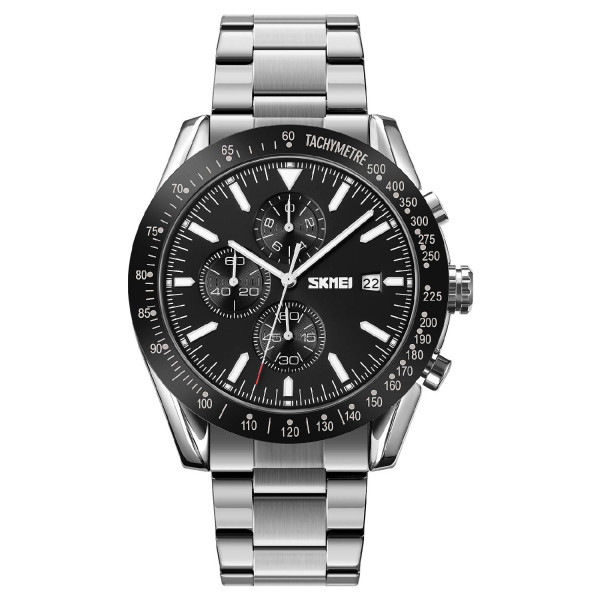 Мужские часы Skmei 9253SIBK Silver-Black фото 1