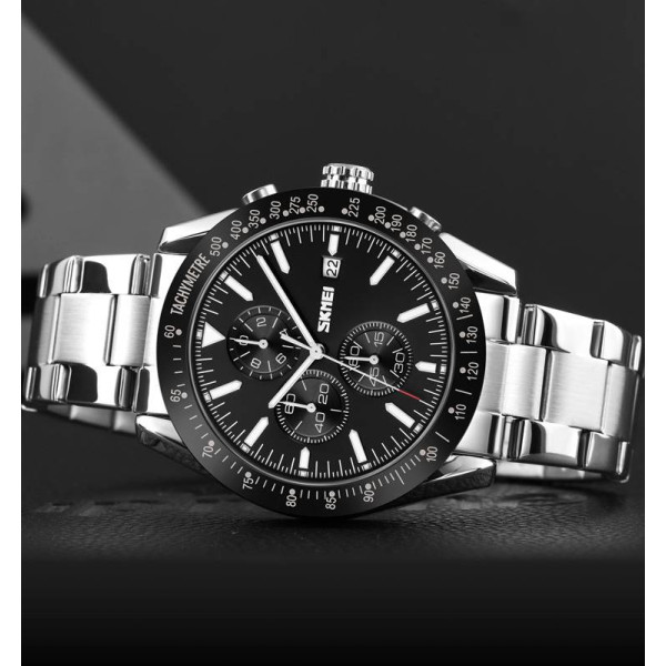 Мужские часы Skmei 9253SIBK Silver-Black фото 4
