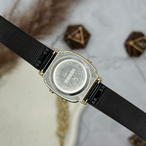 Жіночий годинник Skmei 1901MHGDBK Gold-Black Mesh фото 10