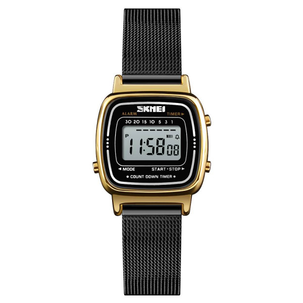 Мужские часы Skmei 1901MHGDBK Gold-Black Mesh