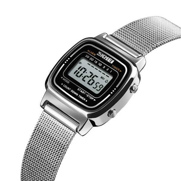 Мужские часы Skmei 1901MHSI Silver Mesh фото 3