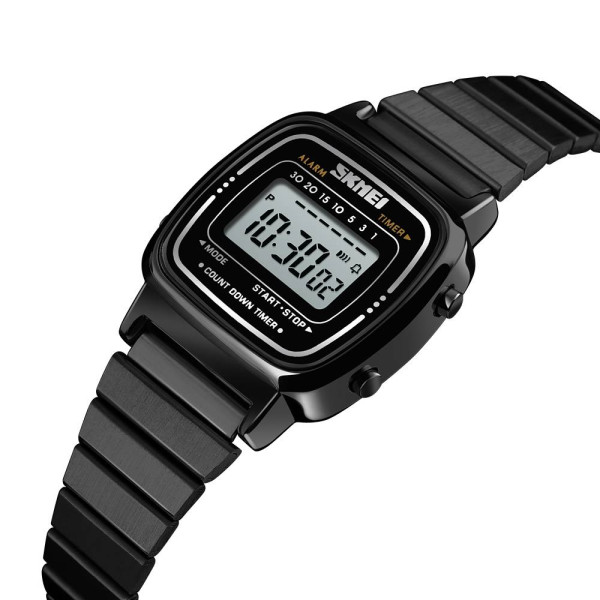 Чоловічий годинник Skmei 1901SBK Black Steel фото 3