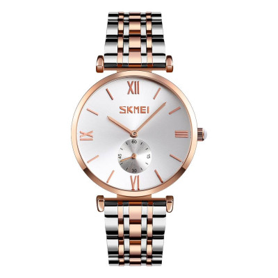 Skmei 9198TRGWTH-B Rose Gold-Silver/White Men