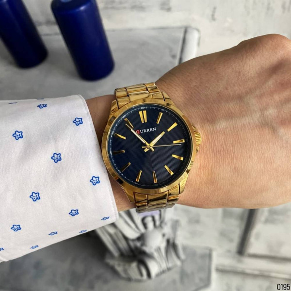 Мужские часы Curren 8322 Gold-Blue фото 8