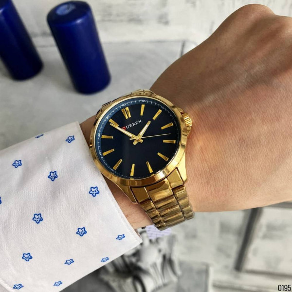 Мужские часы Curren 8322 Gold-Blue фото 9