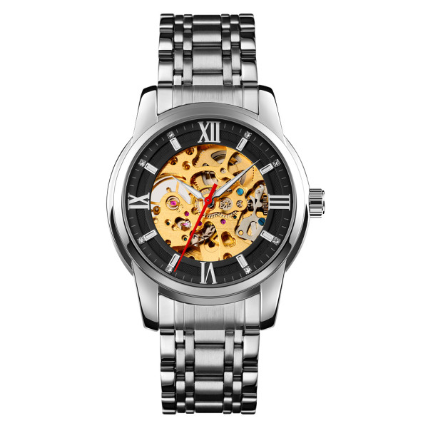 Мужские часы Skmei 9222SIBK Silver-Black фото 1