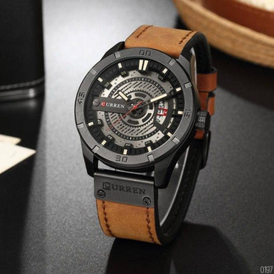 Мужские часы Curren 8301 Black-Light Brown