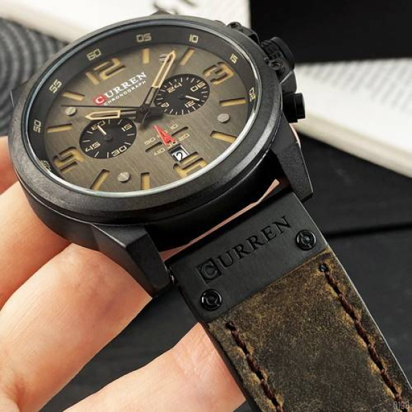 Чоловічий годинник Curren 8314 Black-Brown фото 5