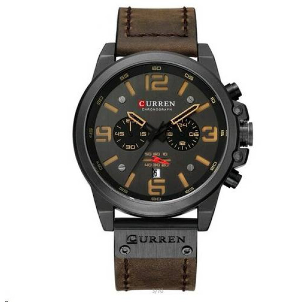 Чоловічий годинник Curren 8314 Black-Brown фото 1