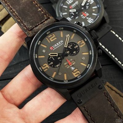 Curren 8314 Black-Brown