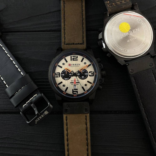 Мужские часы Curren 8314 Khaki-Black фото 10