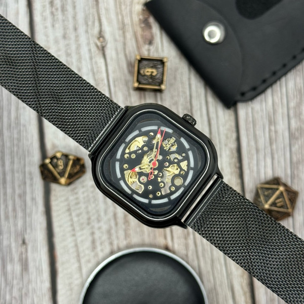 Чоловічий годинник Skmei 9184BK Black фото 7