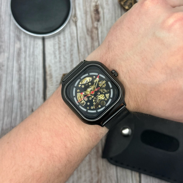 Чоловічий годинник Skmei 9184BK Black фото 4