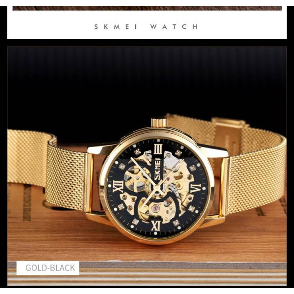 Чоловічий годинник Skmei 9199GDBK Gold-Black фото 4