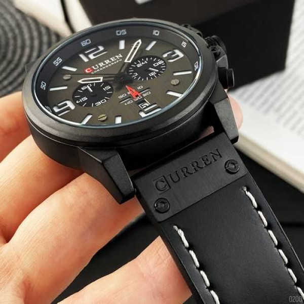Чоловічий годинник Curren 8314 All Black фото 6