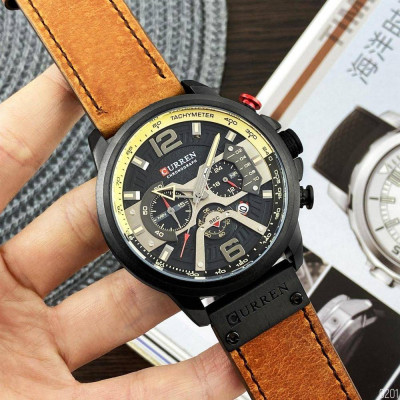 Curren 8329 Black-Brown