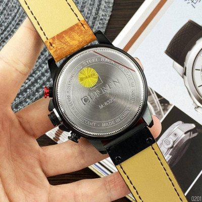 Curren 8329 Black-Brown