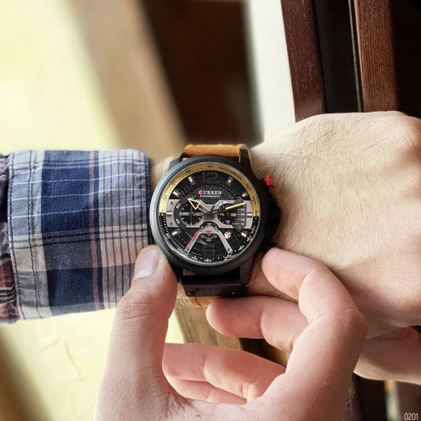 Мужские часы Curren 8329 Black-Brown фото 8
