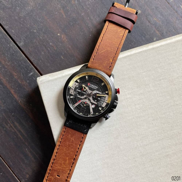 Мужские часы Curren 8329 Black-Brown фото 9