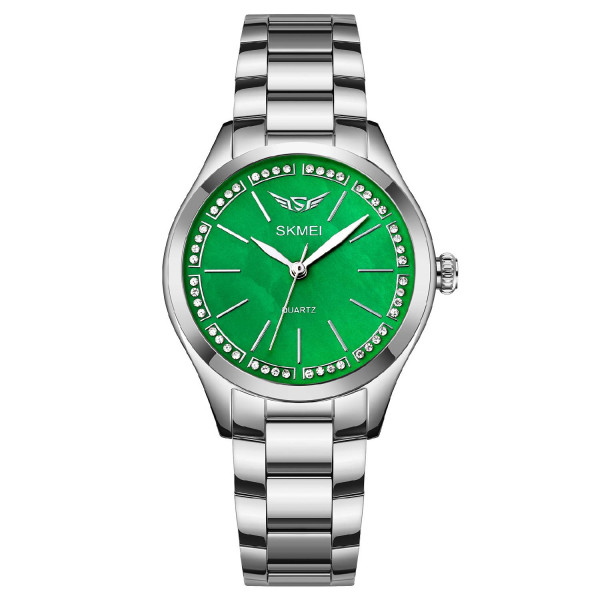 Жіночий годинник Skmei 1964SIGN Silver-Green фото 1