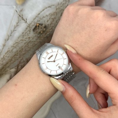 Жіночий годинник Skmei 9139WTGD-B White-Gold B