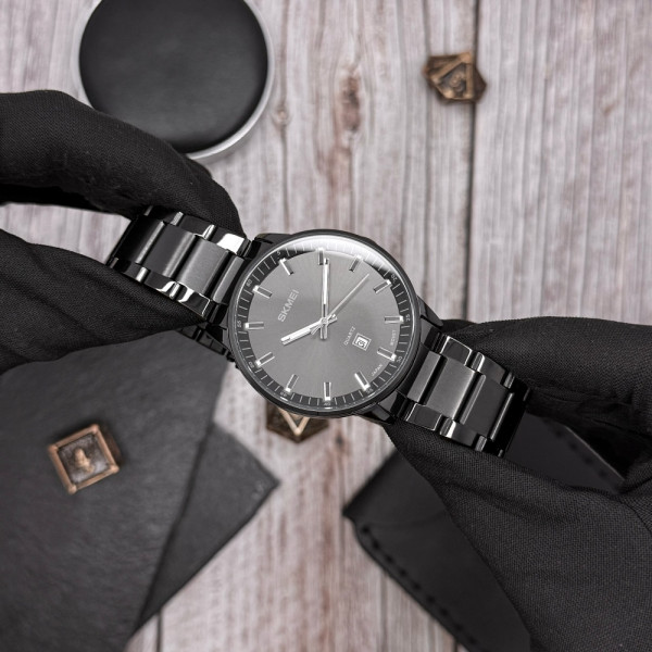 Чоловічий годинник Skmei 1878BK Black фото 5