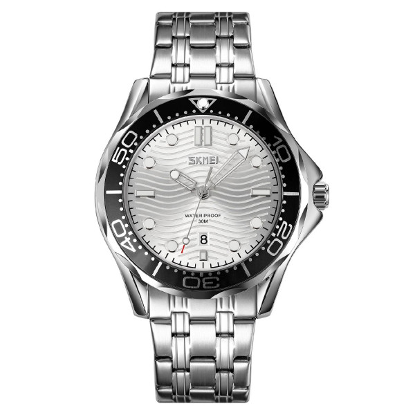 Мужские часы Skmei 9276SSISI Silver-Silver Steel Strap