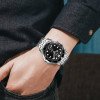 Мужские часы Skmei 9276SSIBK Silver-Black Steel Strap фото 4