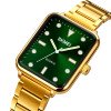 Жіночий годинник Skmei 1955GDGN-SP Gold-Green Sun Pattern фото 3