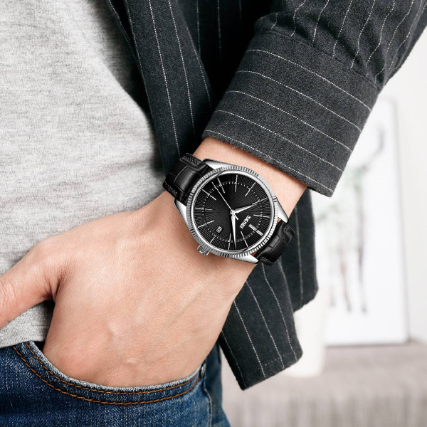Чоловічий годинник Skmei 9298SIBKBK Silver Black-Black фото 4