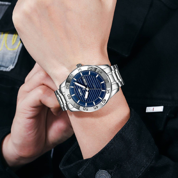 Мужские часы Skmei 9293SIBU Silver-Blue фото 4
