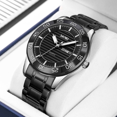 Чоловічий годинник Skmei 9293SIBKBK Silver-Black