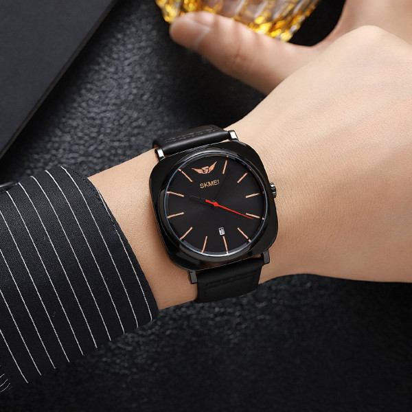 Чоловічий годинник Skmei 1884BKGD Black-Gold фото 4