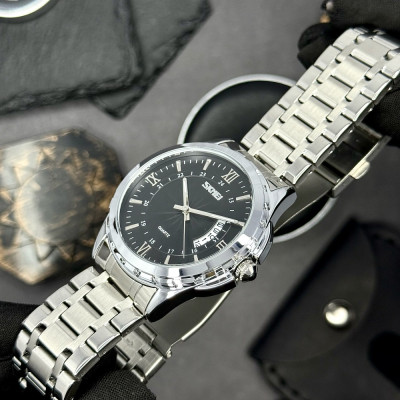 Мужские часы Skmei 9069SIBK Silver-Black
