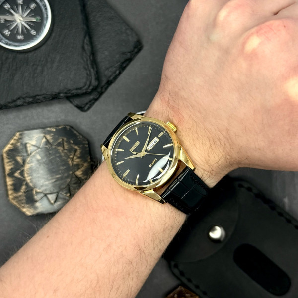 Чоловічий годинник Skmei 9073GDBK-B Gold-Black men фото 3