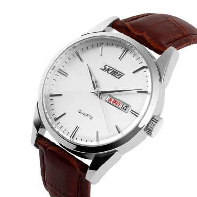 Skmei 9073SIWT-B Silver-White men
