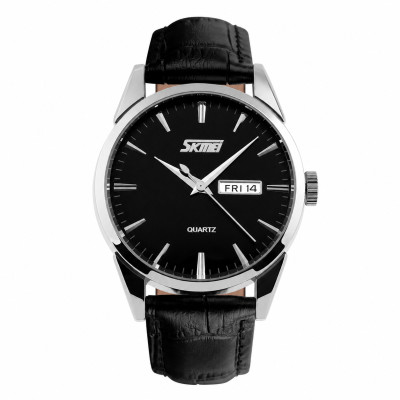 Мужские часы Skmei 9073SIBK-B Silver-Black men
