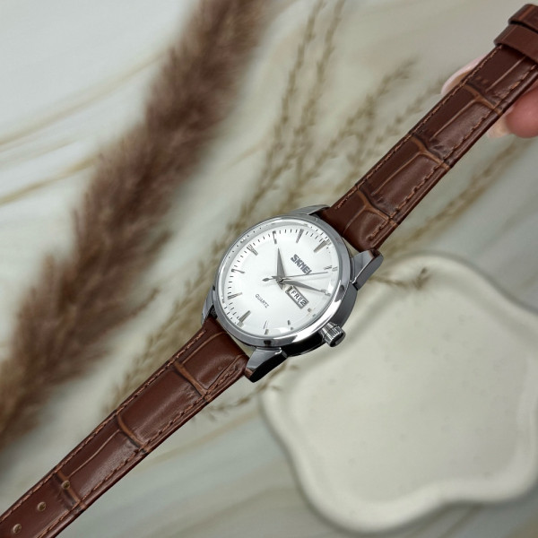 Женские часы Skmei 9073SIWT-S Silver-White lady фото 6