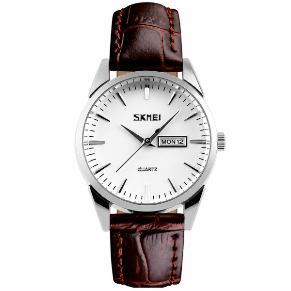 Жіночий годинник Skmei 9073SIWT-S Silver-White lady фото 1