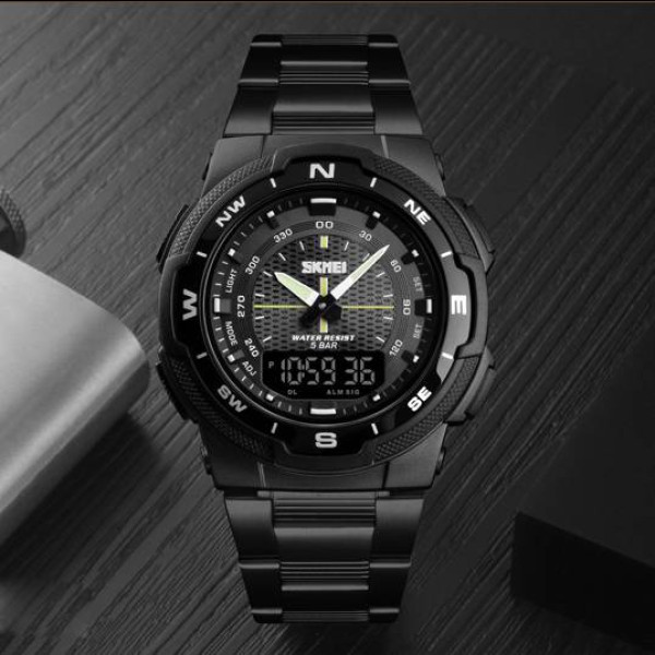 Мужские часы Skmei 1370BKBK Black-Black фото 5