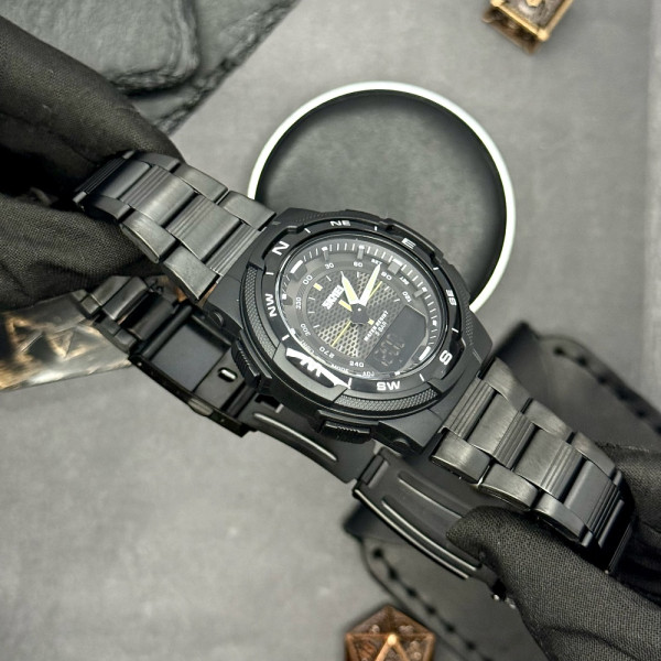 Чоловічий годинник Skmei 1370BKBK Black-Black фото 5