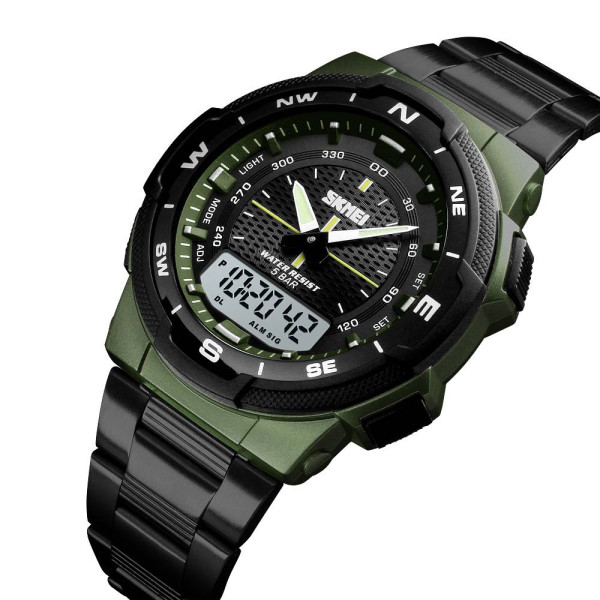 Мужские часы Skmei 1370AG Army Green фото 3