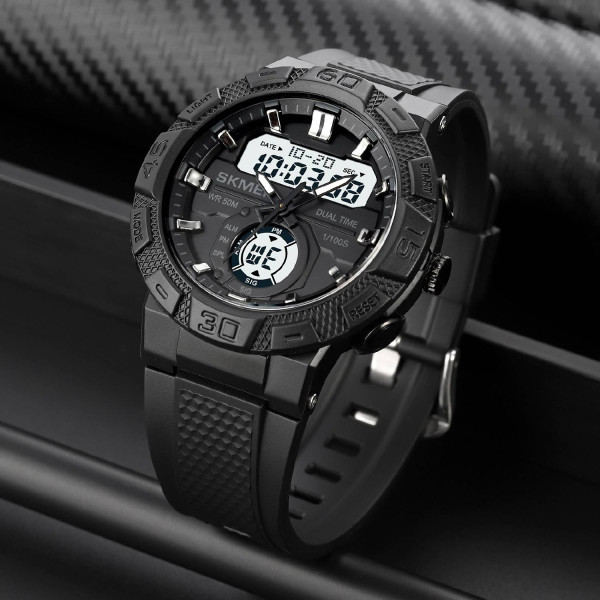 Мужские часы Skmei 1881BKWT Black-White. фото 4