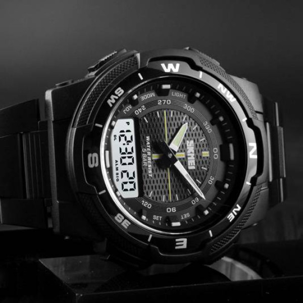 Мужские часы Skmei 1370BKWT Black-White фото 5