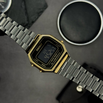 Чоловічий годинник Skmei 1647GDBK Gold-Black