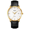 Мужские часы Skmei 1801LGDWT Gold-White Leather фото 2