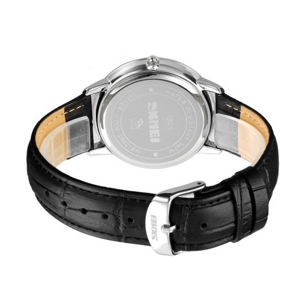 Мужские часы Skmei 1801LGDWT Gold-White Leather фото 5