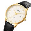Жіночий годинник Skmei 1801LGDWT Gold-White Leather фото 3