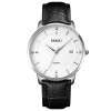 Женские часы Skmei 1801LSIWT Silver-Black White Leather фото 2